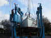 MCM yacht cradles can be used in combination with most of the boatlift types.